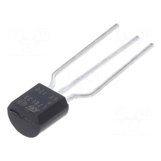 IC: voltage regulator | linear,fixed | 3.3V | 0.1A | TO92 | THT | 0÷125°C