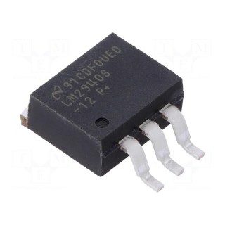 IC: voltage regulator | LDO,fixed | 12V | 1A | TO263-3 | SMD | tube | Ch: 1