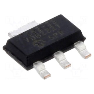 IC: voltage regulator | LDO,fixed | 3.3V | 0.5A | SOT223-3 | SMD | tube