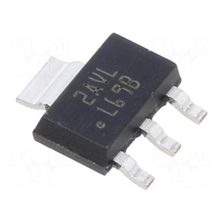 IC: voltage regulator | LDO,fixed | 3.3V | 0.5A | SOT223 | SMD | tube