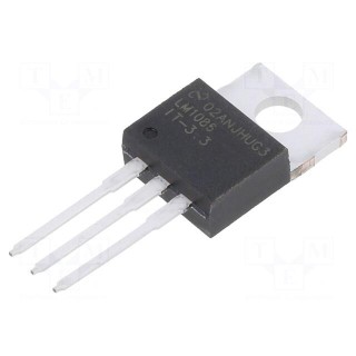 IC: voltage regulator | LDO,fixed | 3.3V | 1.5A | TO220-3 | THT | tube