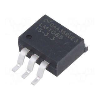 IC: voltage regulator | LDO,fixed | 3.3V | 3A | TO263-3 | SMD | tube | ±4%