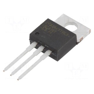 IC: voltage regulator | LDO,fixed | 5V | 0.15A | TO220-3 | THT | tube