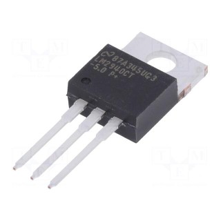 IC: voltage regulator | LDO,fixed | 5V | 1A | TO220-3 | THT | tube | Ch: 1