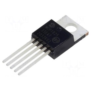 IC: voltage regulator | LDO,linear,fixed | 3.3V | 0.5A | TO220-5 | THT