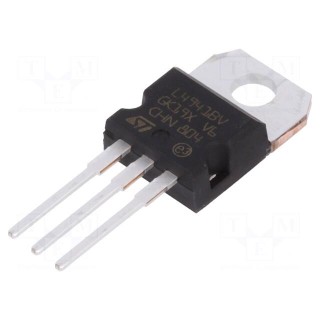 IC: voltage regulator | LDO,linear,fixed | 5V | 1A | TO220AB | THT | tube