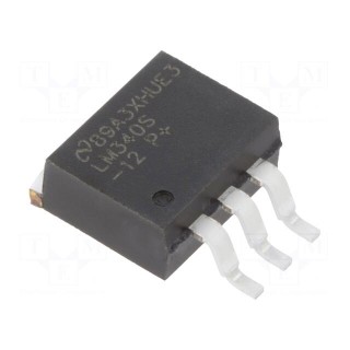 IC: voltage regulator | LDO,fixed | 12V | 1.5A | TO263-3 | SMD | 0÷125°C