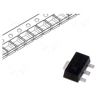 IC: voltage regulator | linear,fixed | 5V | 0.1A | SOT89 | SMD | -40÷85°C