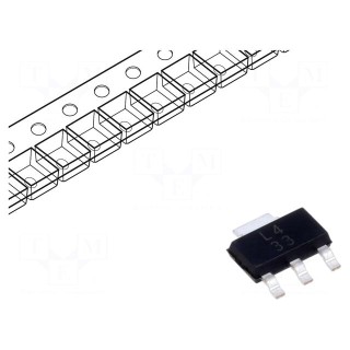 IC: voltage regulator | linear,adjustable | 1.25÷37V | 0.5A | SOT223