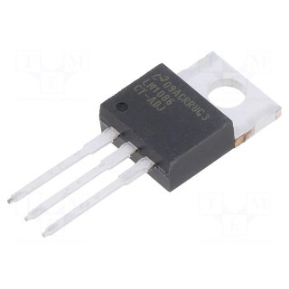 IC: voltage regulator | LDO,adjustable | 1.2÷15V | 1.5A | TO220-3 | THT