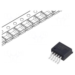 IC: PMIC | DC/DC converter | Uin: 4.5÷40VDC | Uout: 3.3VDC | 3A | TO263-5