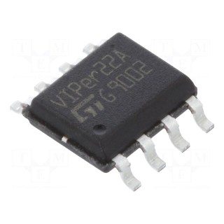 IC: driver | flyback | PWM controller | SO8 | 0.7A | 730V | Ch: 1 | 54÷66kHz