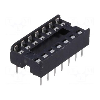 Socket: integrated circuits | DIP14 | 7.62mm | THT | Pitch: 2.54mm