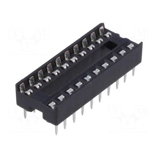 Socket: integrated circuits | DIP20 | 7.62mm | THT | Pitch: 2.54mm