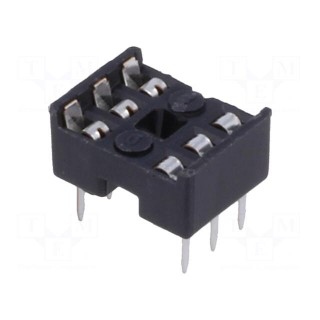 Socket: integrated circuits | DIP6 | 7.62mm | THT | Pitch: 2.54mm