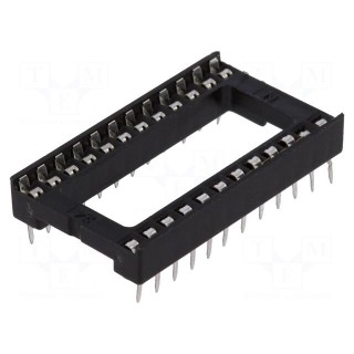 Socket: integrated circuits | DIP24 | 15.24mm | THT | Pitch: 2.54mm