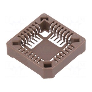 Socket: integrated circuits | PLCC28 | phosphor bronze | tinned | 1A