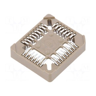 Socket: integrated circuits | PLCC32 | SMT | phosphor bronze | tinned