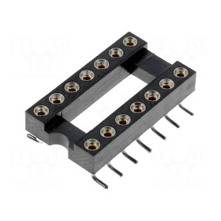 Socket: integrated circuits | DIP14 | Pitch: 2.54mm | precision | SMT