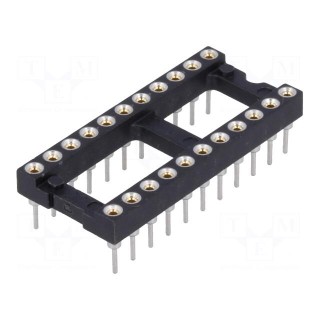 Socket: integrated circuits | DIP22 | Pitch: 2.54mm | precision | THT