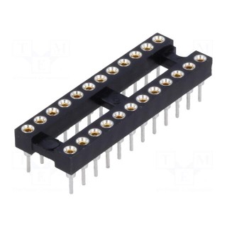 Socket: integrated circuits | DIP24 | Pitch: 2.54mm | precision | THT