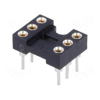 Socket: integrated circuits | DIP6 | Pitch: 2.54mm | precision | THT