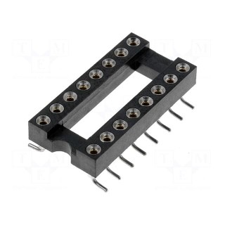 Socket: integrated circuits | DIP16 | Pitch: 2.54mm | precision | SMT