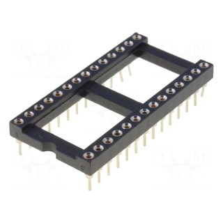 Socket: integrated circuits | DIP28 | Pitch: 2.54mm | precision | THT