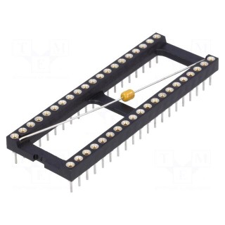 Socket: integrated circuits | DIP40 | Pitch: 2.54mm | precision | THT