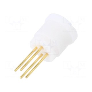 Socket: transistors | PIN: 4 | TO18 | THT | gold-plated | PTFE