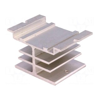 Heatsink: extruded | aluminium | screw type | 46mm