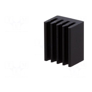 Heatsink: extruded | black | L: 10mm | W: 8mm | H: 6mm | 71K/W | aluminium