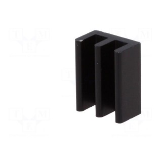 Heatsink: extruded | black | L: 13mm | W: 10mm | H: 6mm | 61K/W | aluminium