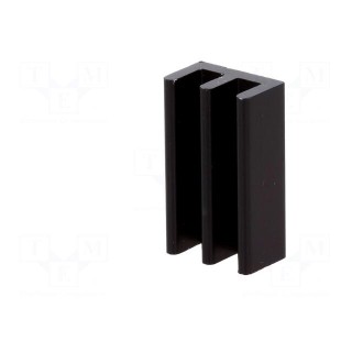 Heatsink: extruded | black | L: 17mm | W: 10mm | H: 6mm | 41K/W | aluminium