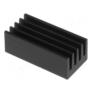 Heatsink: extruded | black | L: 17mm | W: 8mm | H: 6mm | 42K/W | aluminium