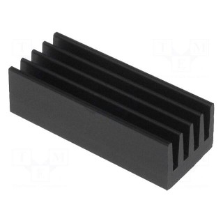 Heatsink: extruded | black | L: 21mm | W: 8mm | H: 6mm | 33K/W | aluminium
