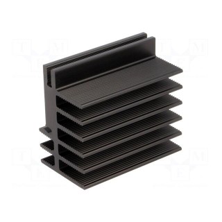 Heatsink: extruded | black | L: 50mm | W: 30mm | H: 45mm | aluminium