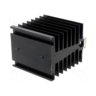 Heatsink: extruded | for one phase solid state relays | black