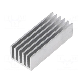 Heatsink: extruded | grilled | aluminium | L: 50mm | W: 21mm | H: 14mm