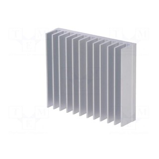 Heatsink: extruded | grilled | aluminium | L: 50mm | W: 59.69mm | H: 15mm