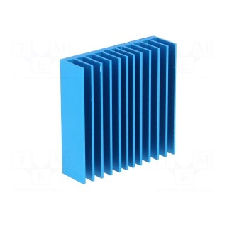 Heatsink: extruded | grilled | BGA | blue | L: 42.5mm | W: 42.5mm | 4.3°C/W