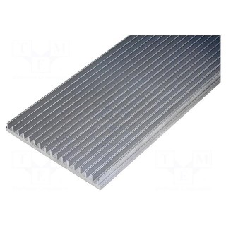 Heatsink: extruded | grilled | L: 1000mm | W: 150mm | H: 15mm | aluminium
