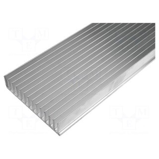 Heatsink: extruded | grilled | L: 1000mm | W: 165mm | H: 35mm | aluminium