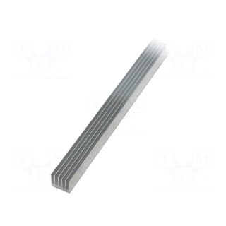 Heatsink: extruded | grilled | natural | L: 1000mm | W: 41.6mm | H: 34mm
