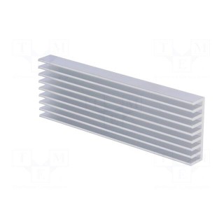 Heatsink: extruded | grilled | natural | L: 100mm | W: 33mm | H: 10mm