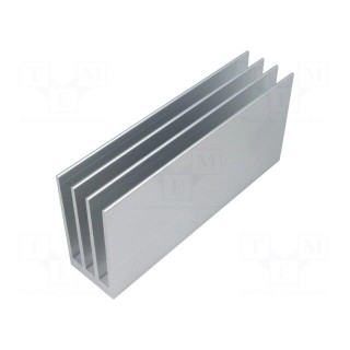 Heatsink: extruded | grilled | natural | L: 150mm | W: 35mm | H: 70mm