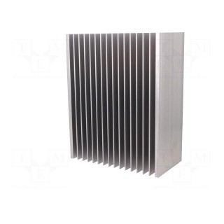Heatsink: extruded | grilled | natural | L: 200mm | W: 160mm | H: 82mm