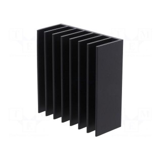 Heatsink: extruded | grilled | TO218,TO220 | black | L: 61mm | W: 57.9mm