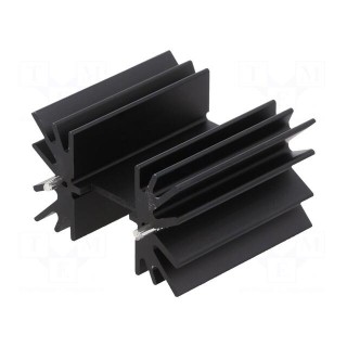 Heatsink: extruded | H | TO218,TO220,TO247 | black | L: 41.9mm | 3.3°C/W