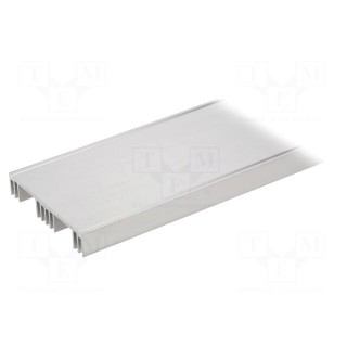 Heatsink: extruded | grilled | TO3 | natural | L: 1000mm | W: 135mm | raw